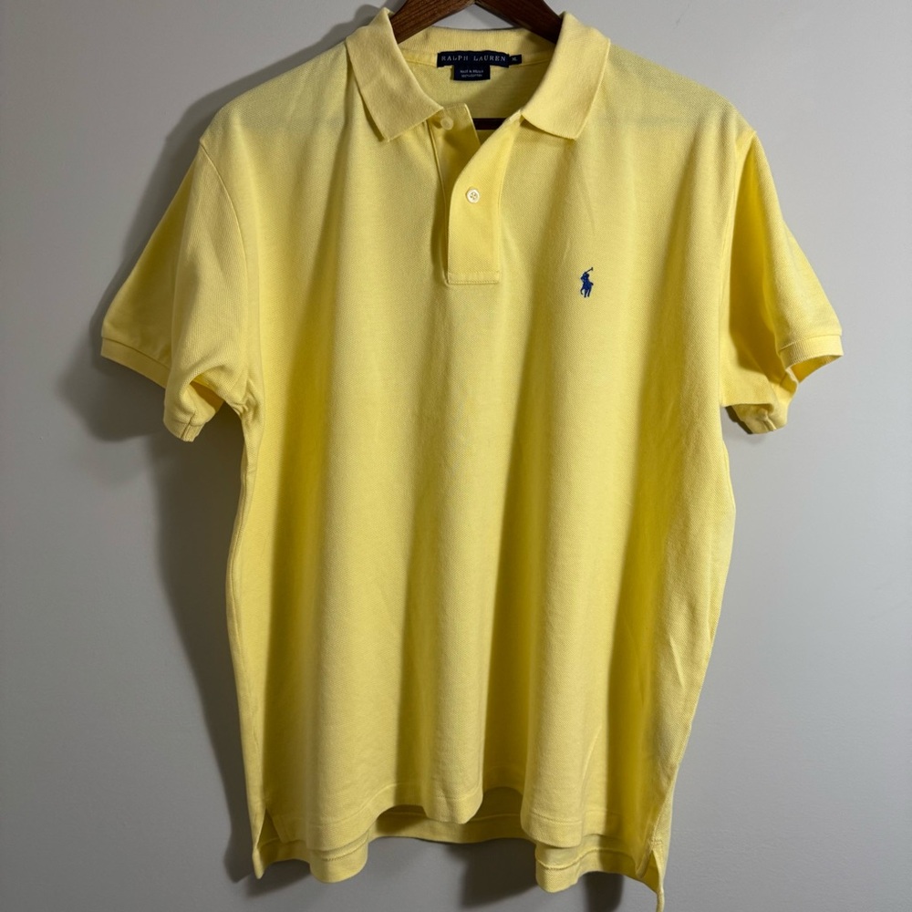 Ralph Lauren Yellow Polo Shirt for Men Size XL